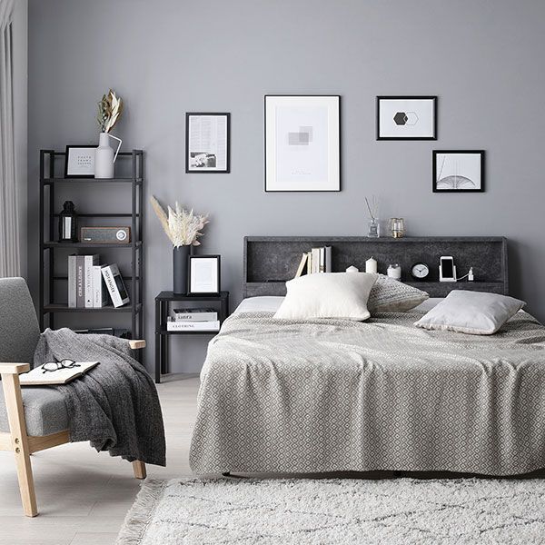 グレージュ 棚付