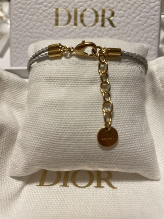 DIOR 国内発送 CD NAVY ブレスレット グレー ロゴ - メルカリ