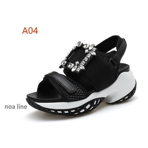 ビジューバックルスポーツサンダル08212