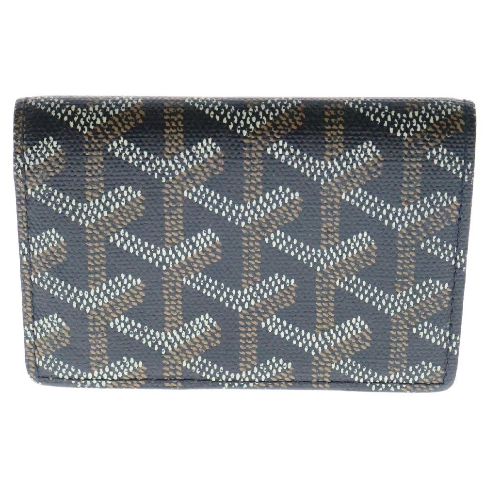 GOYARD ゴヤール マルゼルブ カードケース 黒×ブラウン PVCレザー APM42101