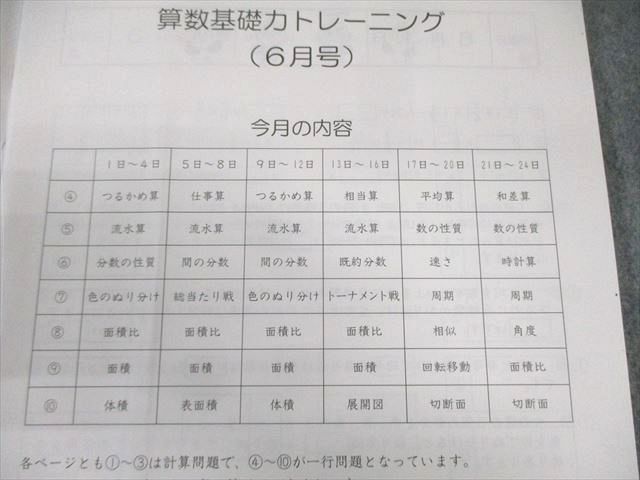 SAPIX 小6 サピックス 算数 基礎力トレーニング 【計12回分 SAPIX 小6 サピックス 算数 基礎力トレーニング 【計12回分
