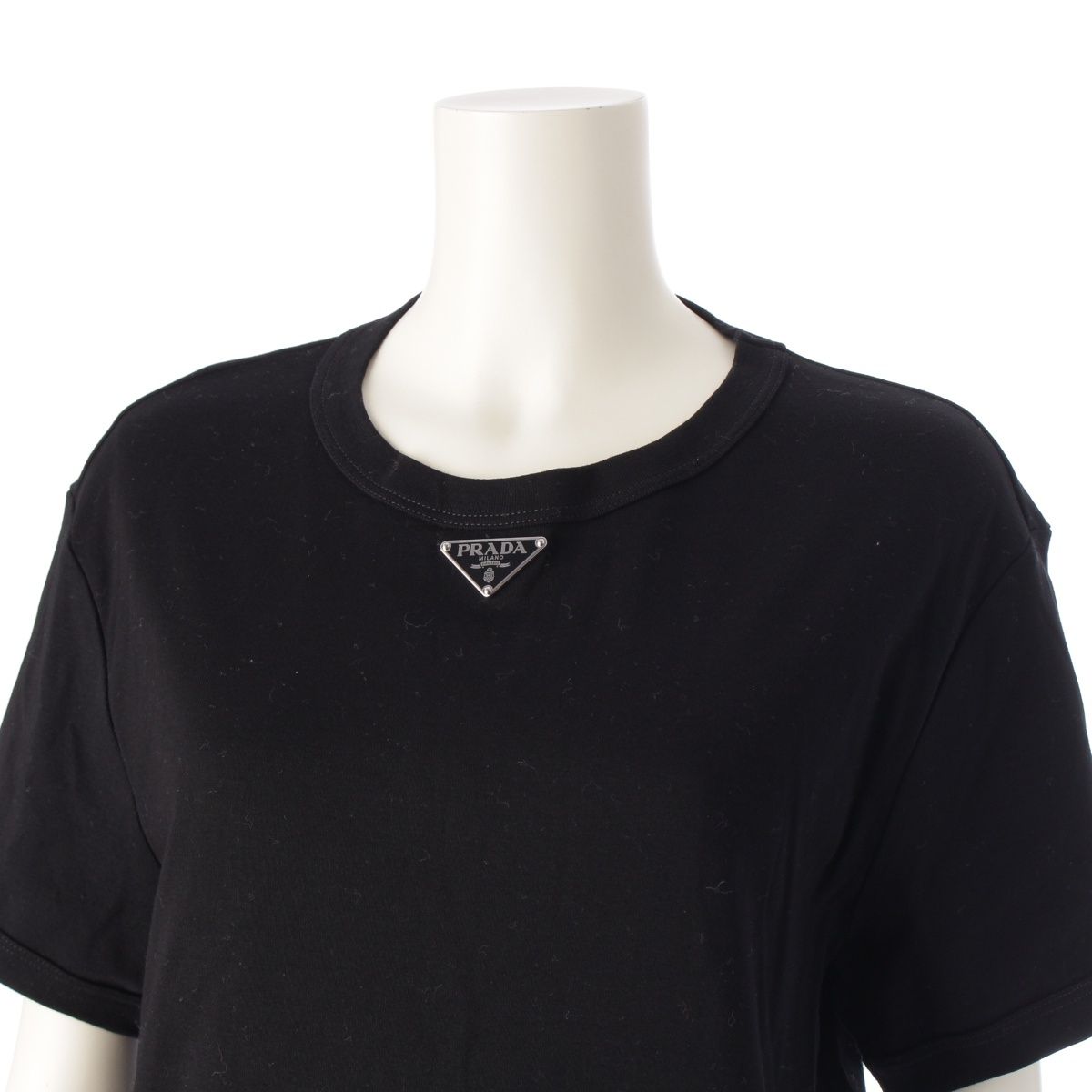 PRADA☆24SS トライアングルロゴ コットンジャージー半袖Tシャツ 楽天市場】PRADA(プラダ) サイズ:40 23SS トライアングルロゴ