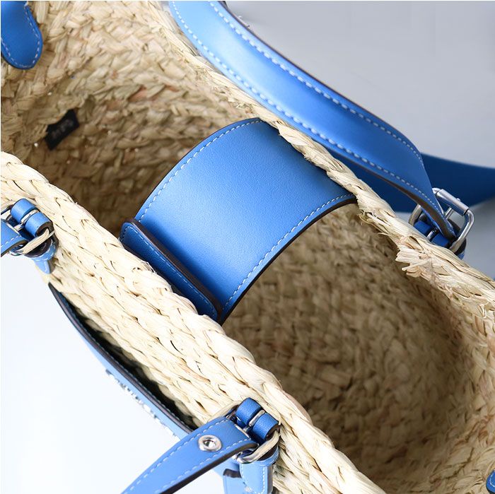 コーチ CJ519 ショルダーバック 2WAY　ハンドバック　カゴバック Amazon.co.jp: [コーチ] バッグ ストロー スムースレザー かごバッグ