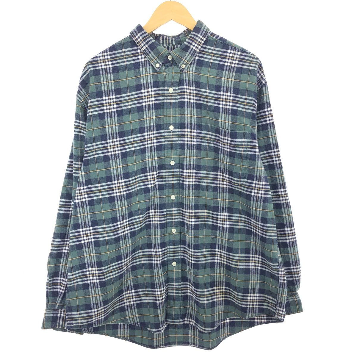 古着 エディーバウアー Eddie Bauer 長袖 ボタンダウンチェックシャツ メンズXL/eaa414316
