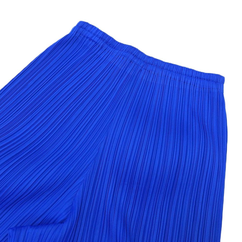 PLEATS PLEASE プリーツプリーズ 美品 ISSEY MIYAKE PLEATS PLEASE イッセイミヤケ プリーツプリーズ プリーツ  イージーパンツ ボトムス レディース ブルー 2 PP11-JF204 2 - メルカリ
