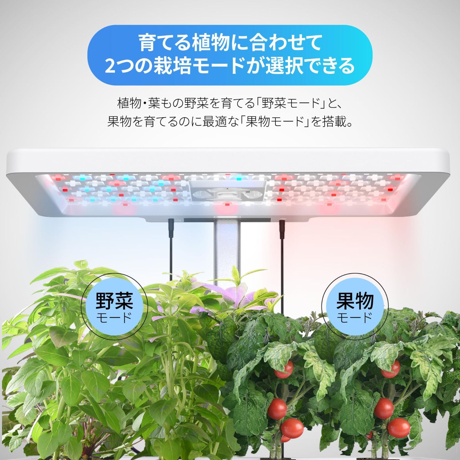 自動水循環システム搭載 ランプシェードの高さ調節
