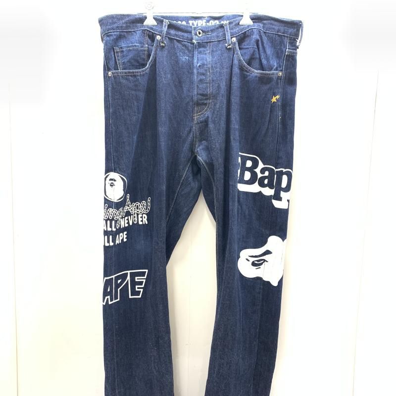 Bape 1999 TYPE-02 REGULAR デニムジーンズ Bape 1999 Type-02 Regular Denim Size L | eBay