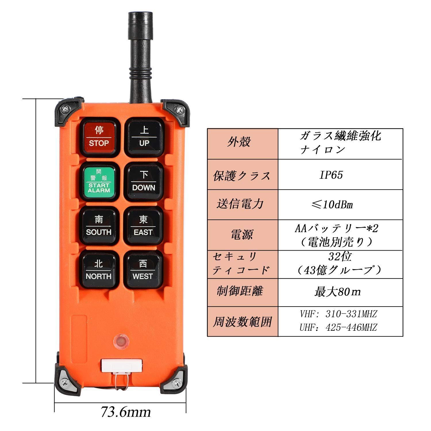 NEWTRY F21-E1B ワイヤレスリモコン トランスミッタ トランスミッタ+110V440Vレシーバ 業務用 日本語説明書付き - メルカリ