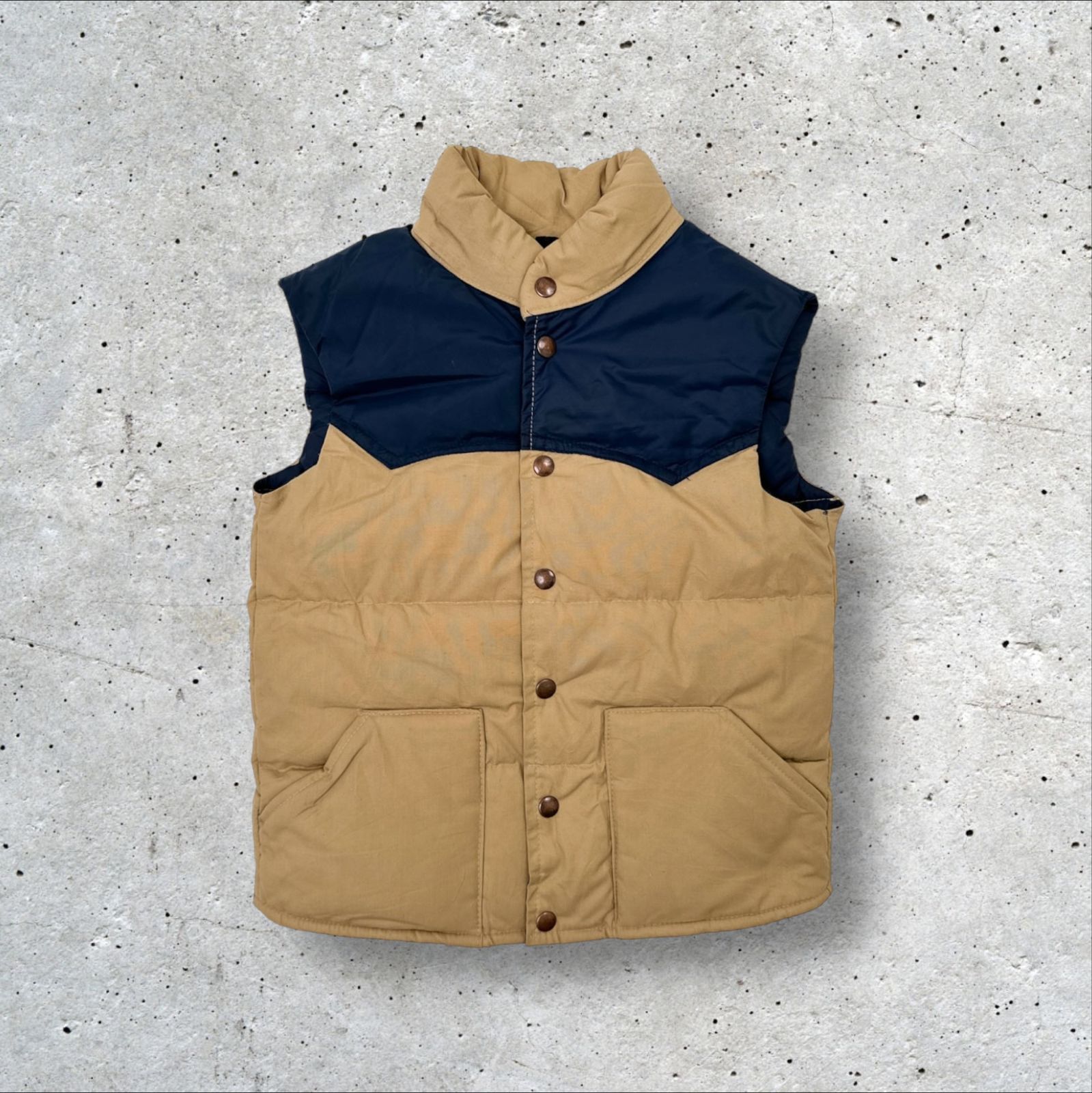 70s William Barry　ダウンベスト　ブラウン　USA製　サイズXL William Barry オールドダウンベスト - Fresh Service NECESSARY