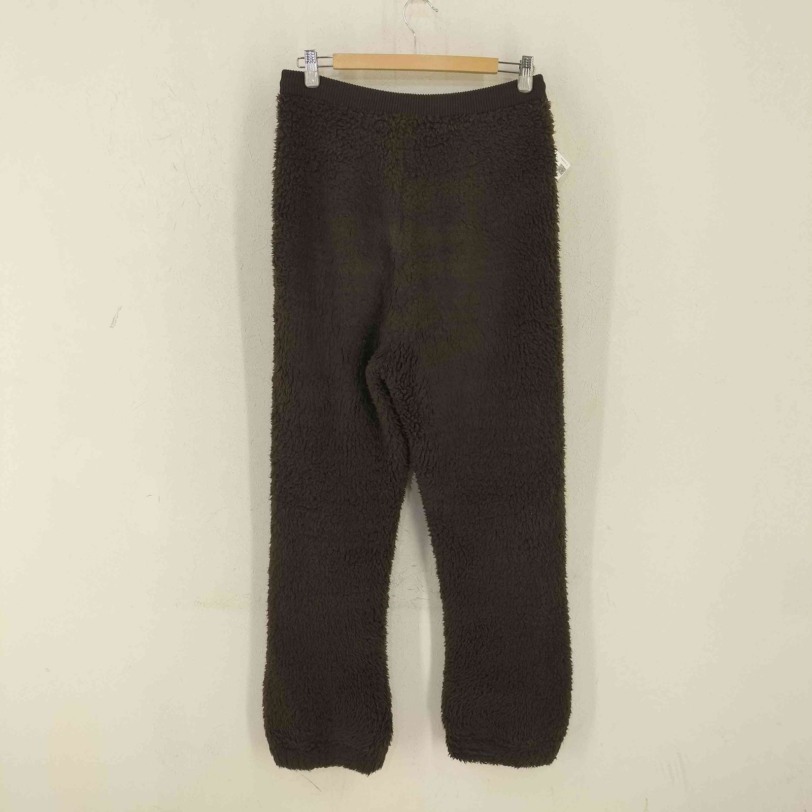 オーラリー AURALEE 24AW MERINO WOOL BOA KNIT PANTS - DARK BROWN 