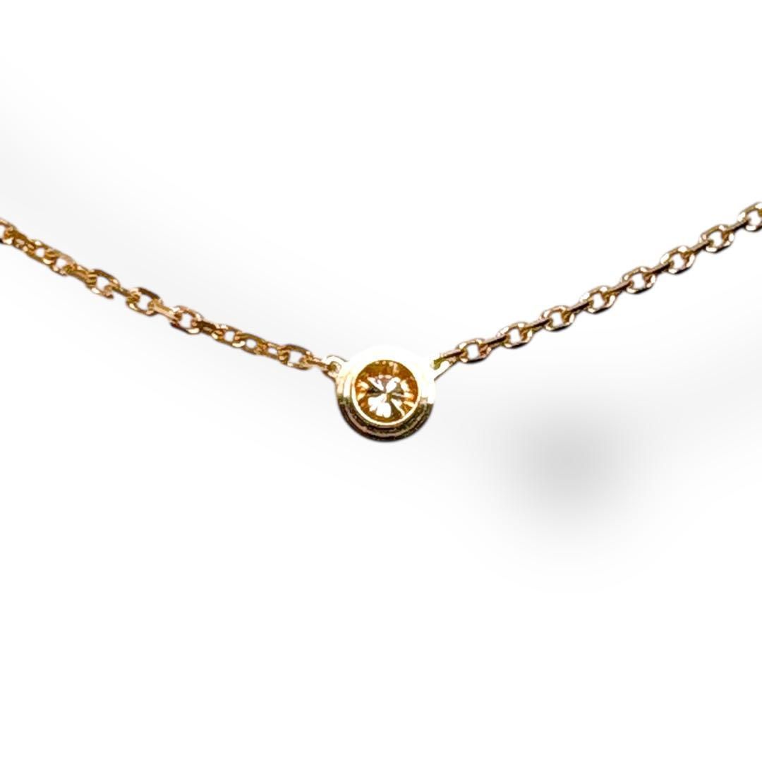 カルティエ ネックレス ダムールXS K18PG ダイヤ 0.04カラット 美品