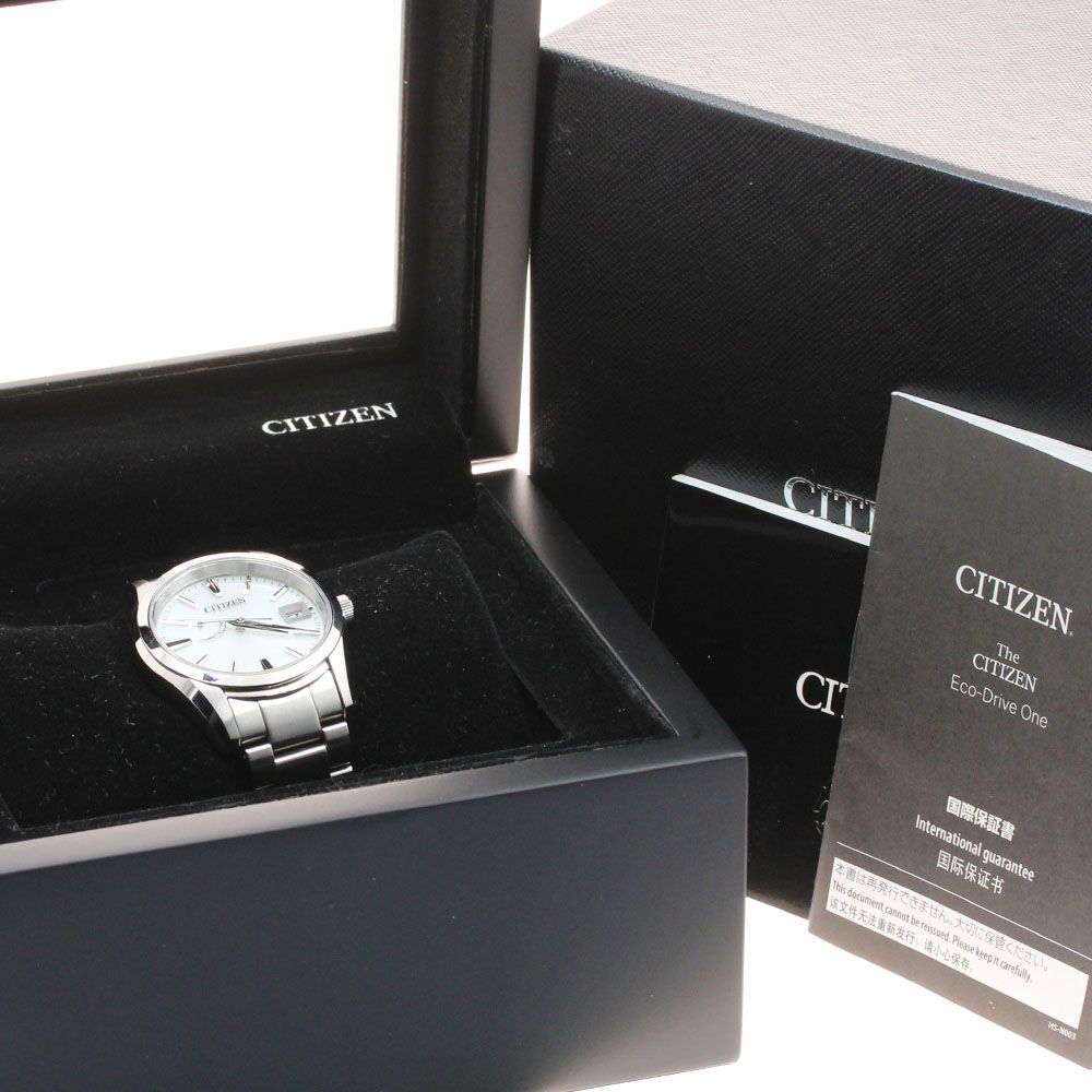 シチズン CITIZEN AQ 1000 58 A 010 T 017983 ザ エコドライブ デイト ソーラー メンズ箱 保証書付き_913607