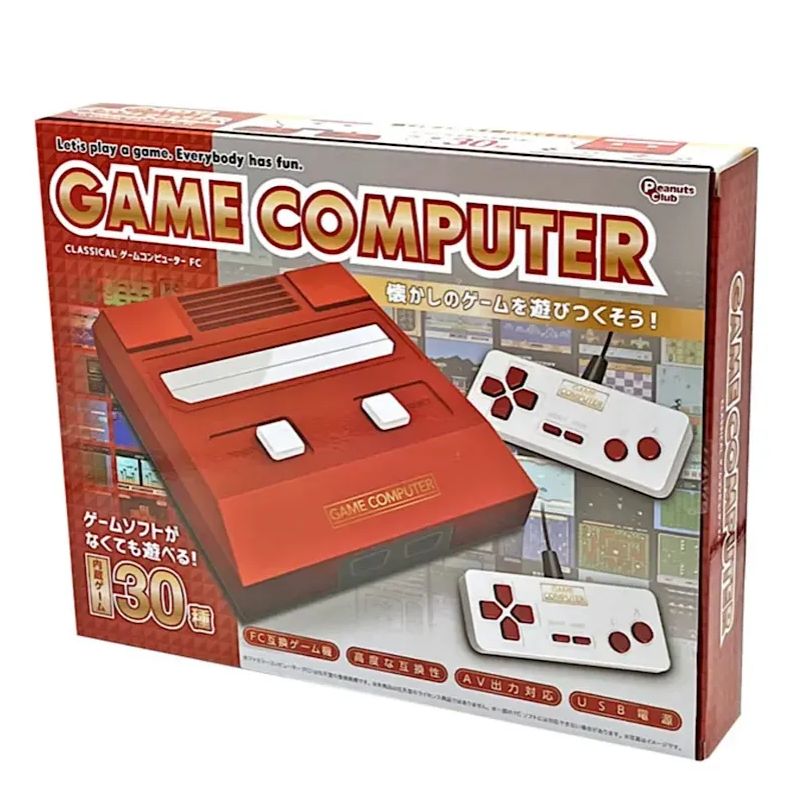 ファミコンハード<br> CLASSICAL GAME COMPUTER[RED] - ソフト