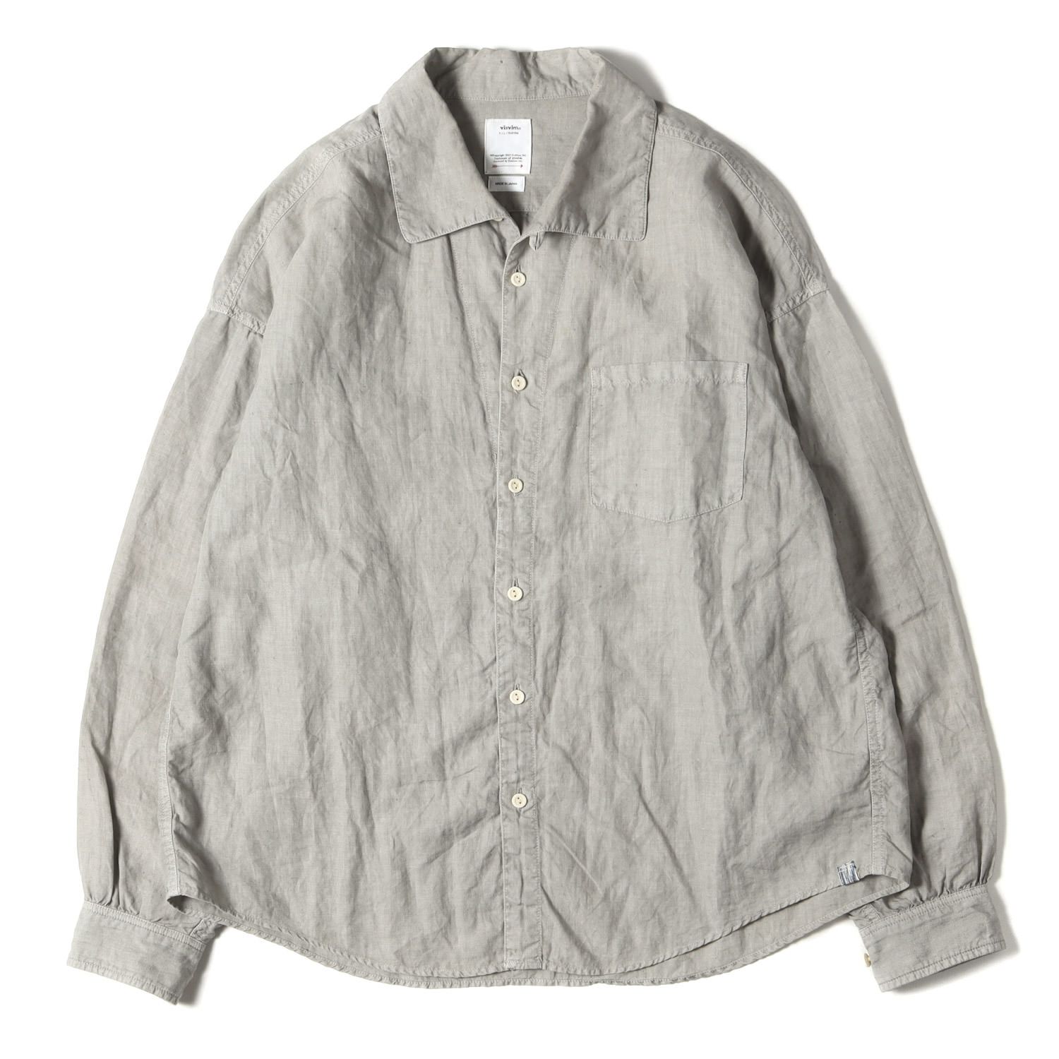 新品 visvim ビズビム シャツ サイズ:1 23SS 天然染色加工 オープン 