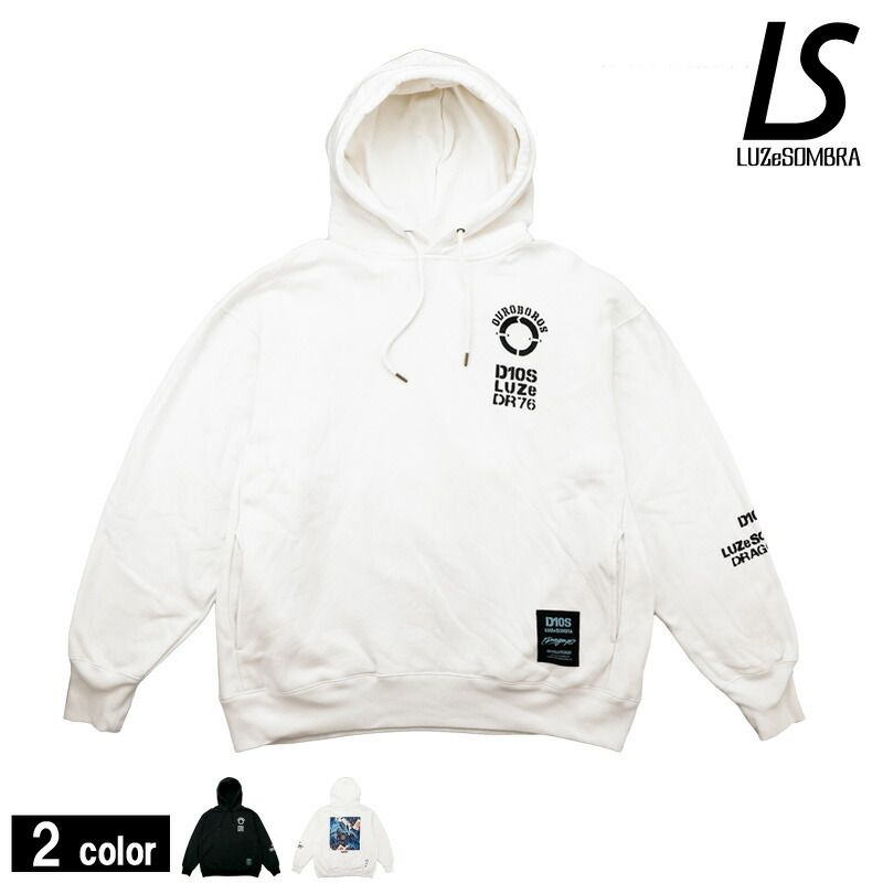 ルースイソンブラ|LUZ e SOMBRA スウェットパーカー|DR76 Dios”big silhouette sweat Parker O1212150