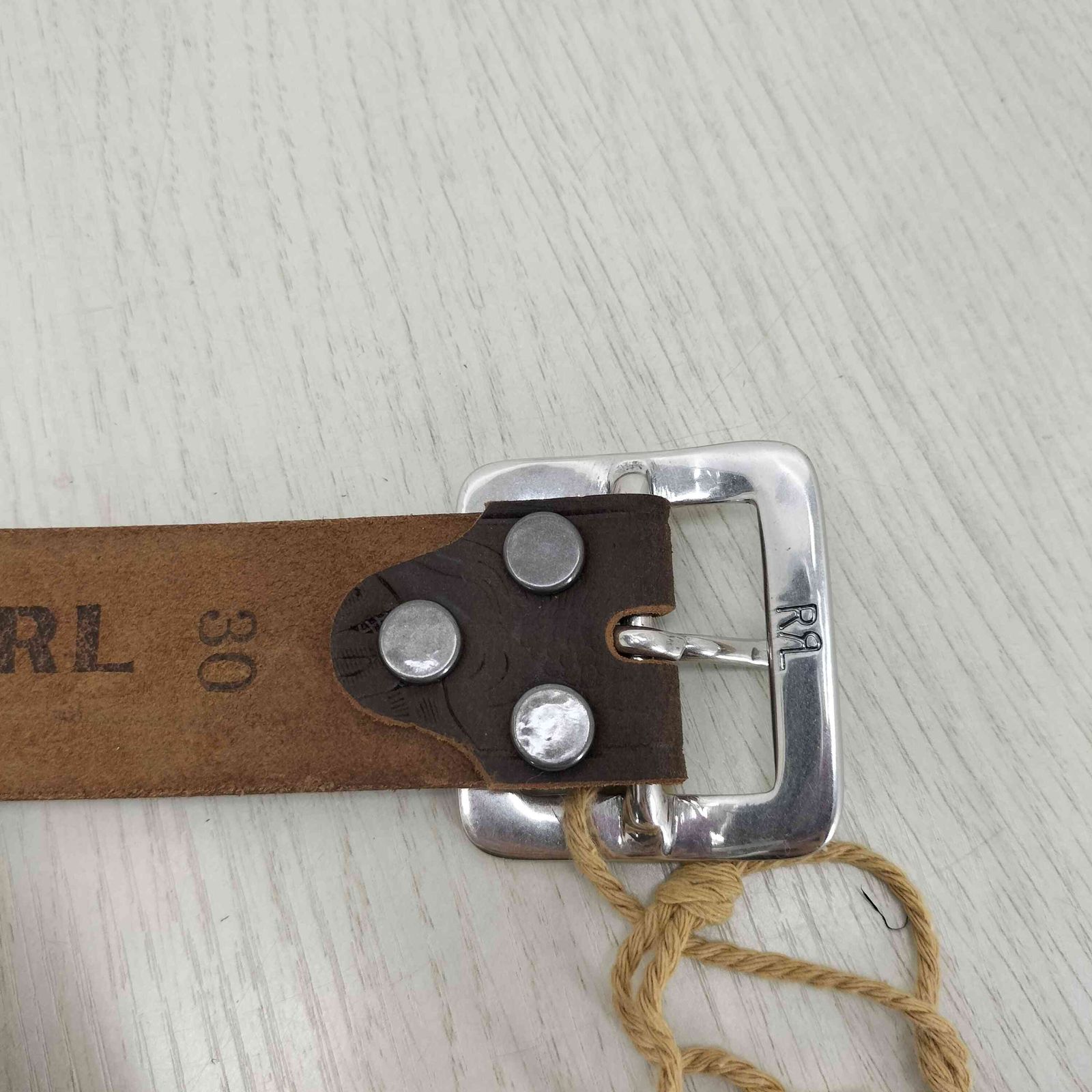 ダブルアールエルラルフローレン RRL RALPH LAUREN イタリア製 型押し
