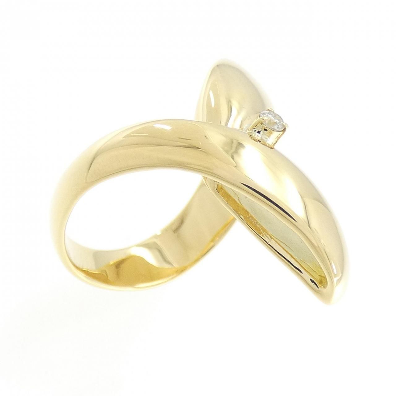 K18YG ダイヤモンド リング 0.03CT