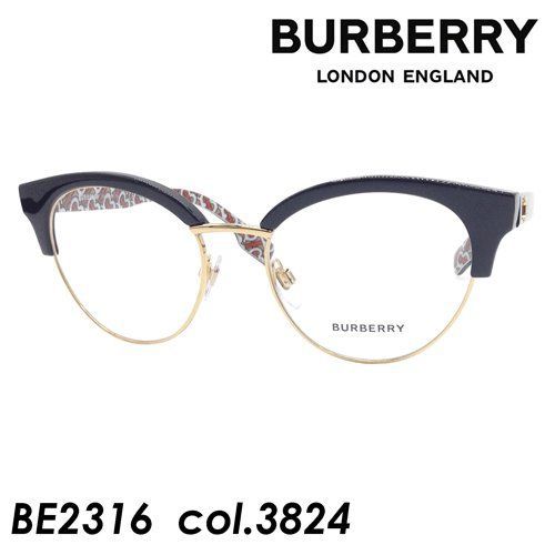 BURBERRY(バーバリー) メガネ BE2316 col.3824[ブラック/ゴールド