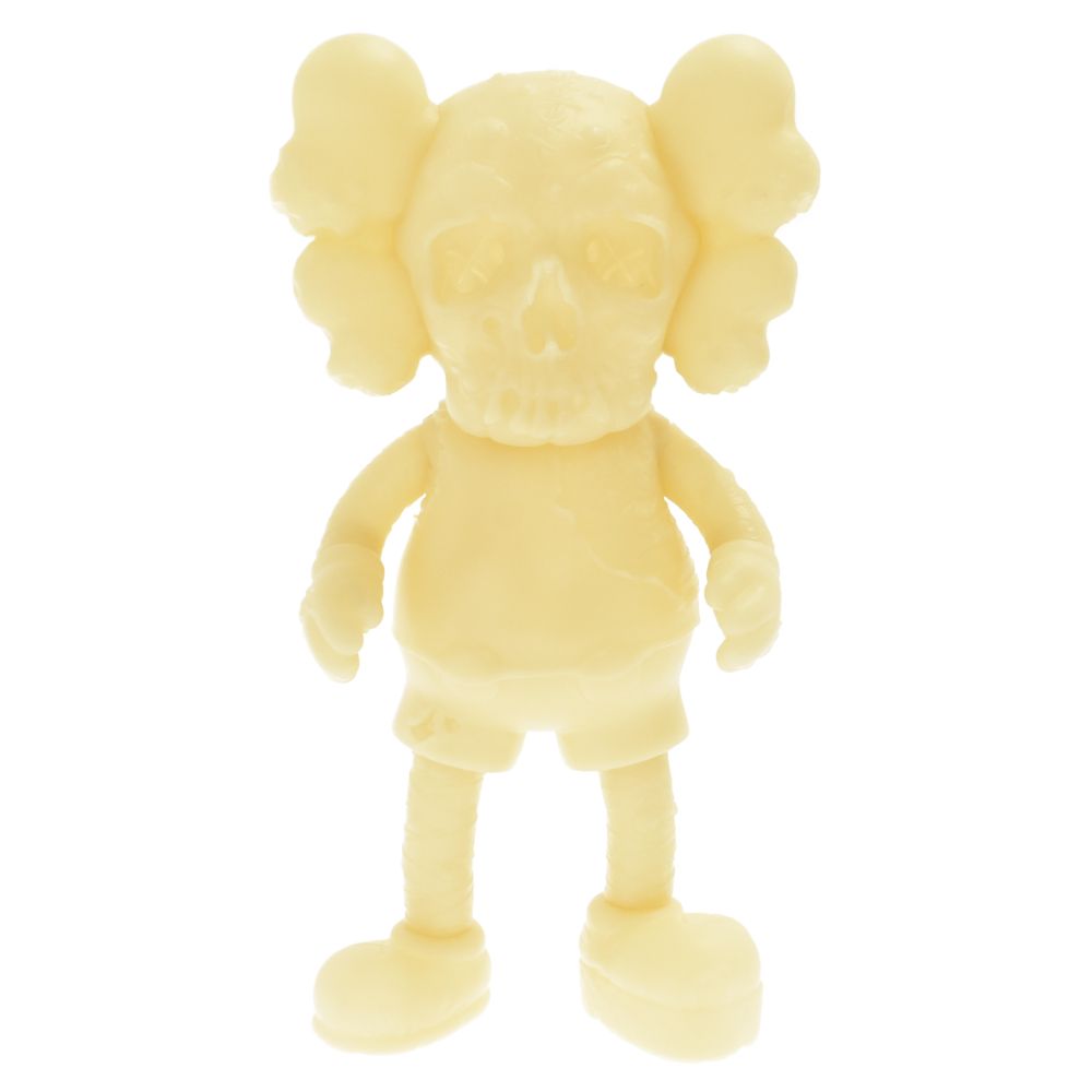 MEDICOM TOY (メディコムトイ) ×KAWS Original Fake COMPANION PUSHEAD VERSION カウズ  オリジナルフェイク コンパニオン パスヘッド バージョン フィギュア アイボリー - メルカリ