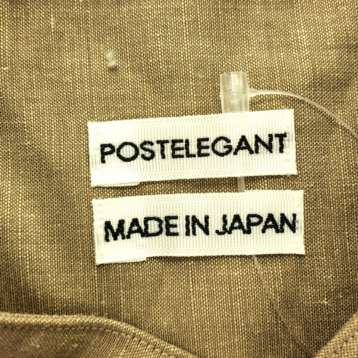POSTELEGANT ポステレガント 21SS Linen Silk Pull-Over Shirt