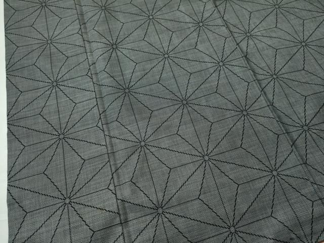 平和屋着物○本場大島紬 9マルキ 麻の葉文様 正絹 逸品 CAAS7092yc