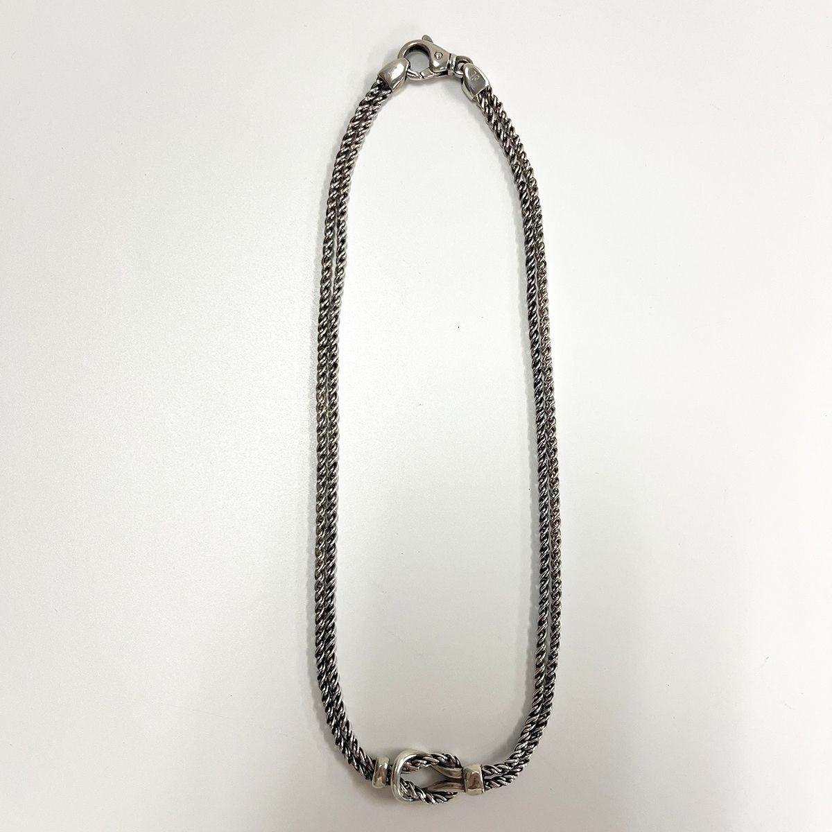 Tiffany ティファニー ダブルロープ センターノット ネックレス 925 楽天市場】ティファニー ダブルロープセンターノット ネックレス