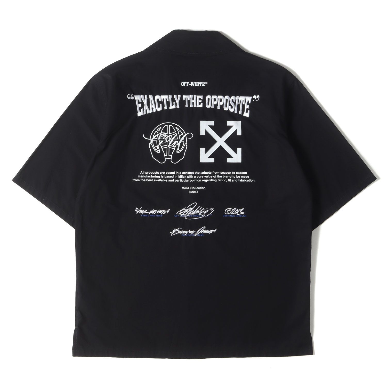 off-white オフホワイト黒半袖シャツ 【公式通販】