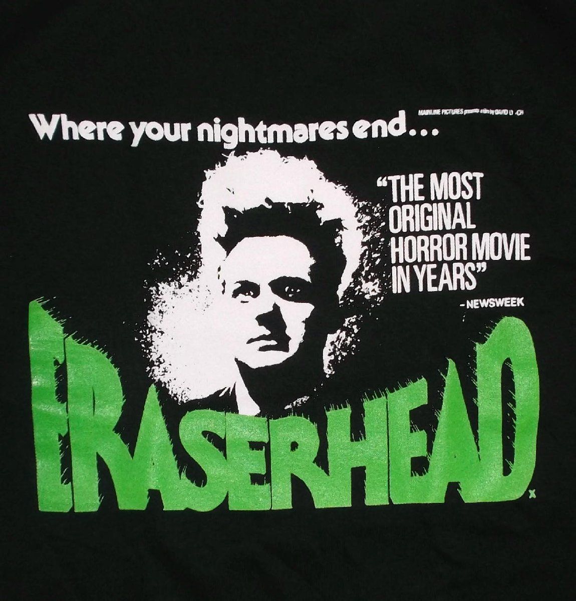 イレイザーヘッド Tシャツ ERASERHEAD HORIZONTAL POSTER 正規品 デヴィッド・リンチ 映画