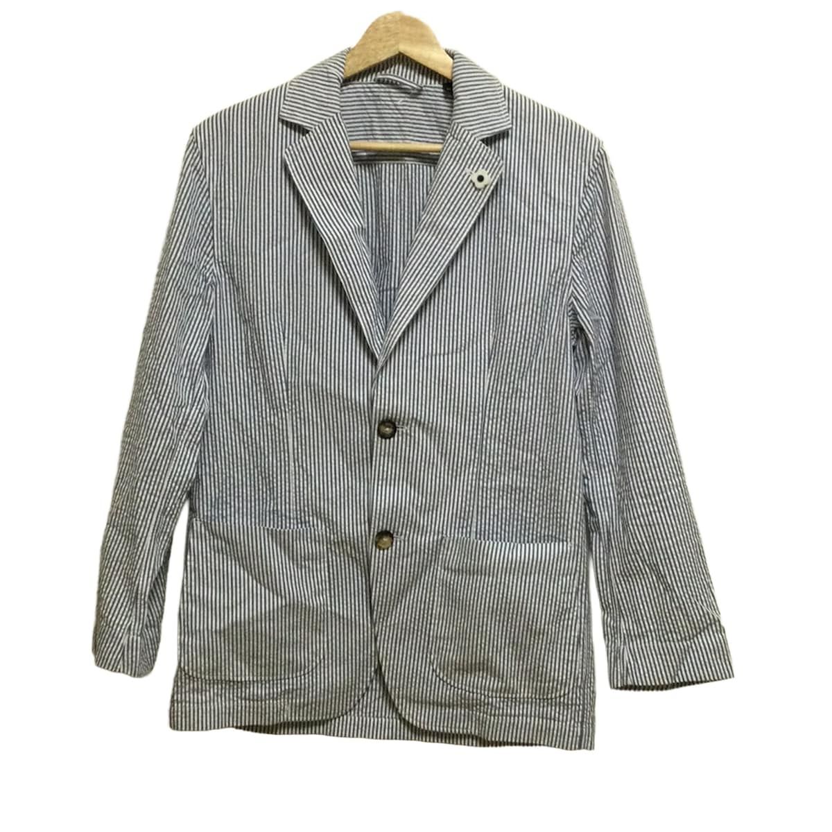 LARDINI(ラルディーニ ) シャツジャケット ストライプ サイズ M LARDINI（ラルディーニ）の「◇LARDINI / パイル ストライプ