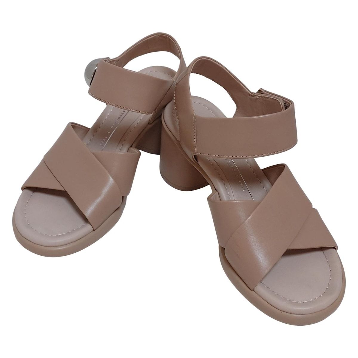 ECCO エコー サンダル 36 レディース - ベージュ レザー