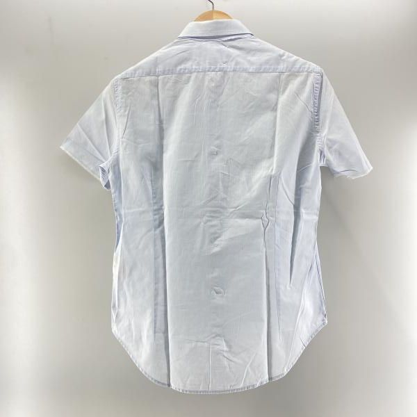 MARTIN MARGIELA 06SS カットオフ加工 S S シャツ ブルー size 36 メゾンマルジェラ 24