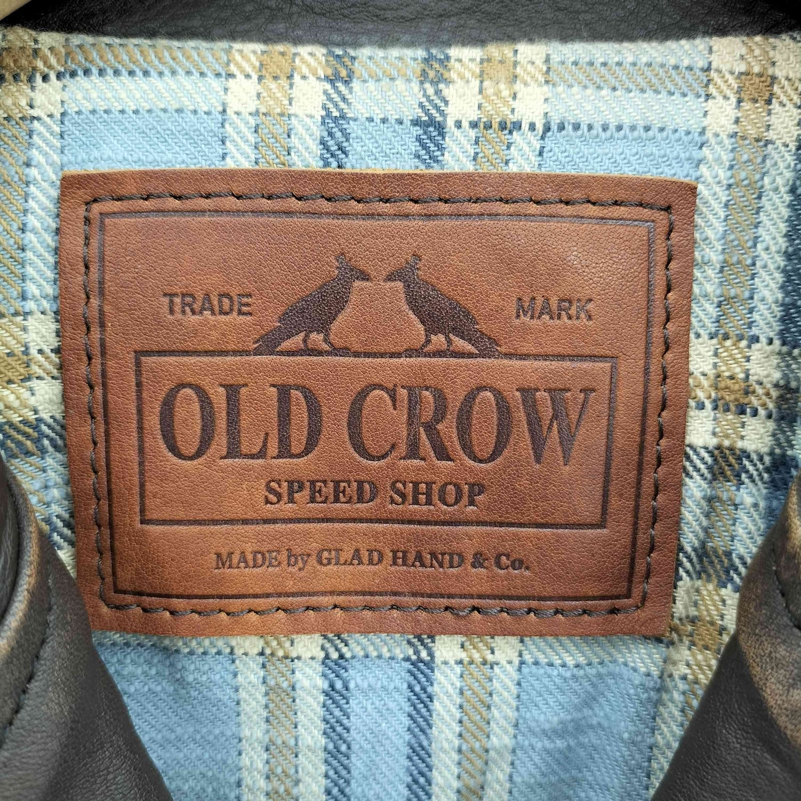 オールドクロウ OLD CROW MOTORCYCLE JACKET カウレザー モーター 