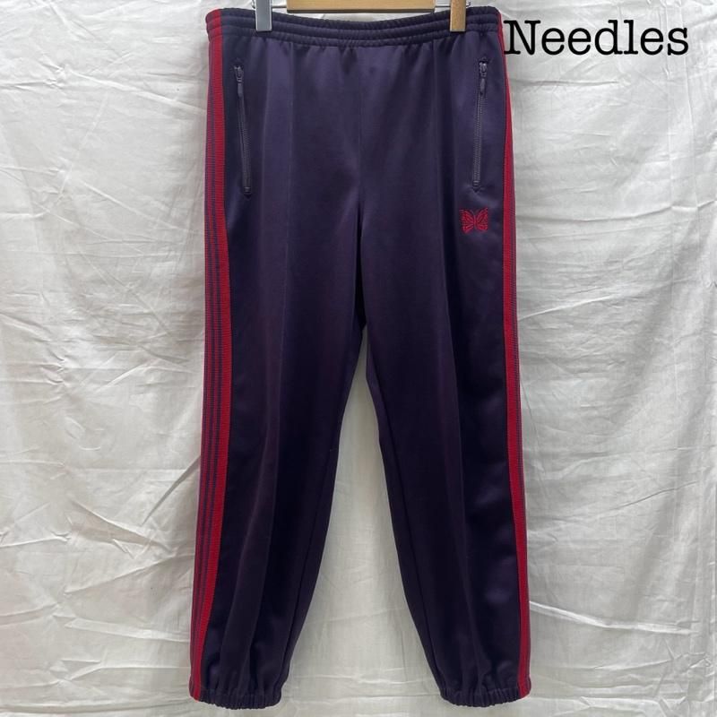 Needles ニードルス その他ボトムス 22FW NARROW TRACK PANT ナロー トラックパンツ ジャージ 刺繡 蝶 紫 ライン パープル Mサイズ