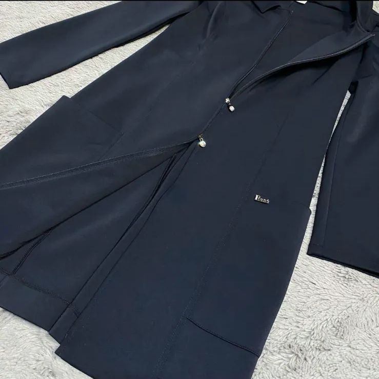 Rene 7号 濃紺ネイビー美シルエット ワンピース34 GULLKHAN_COM