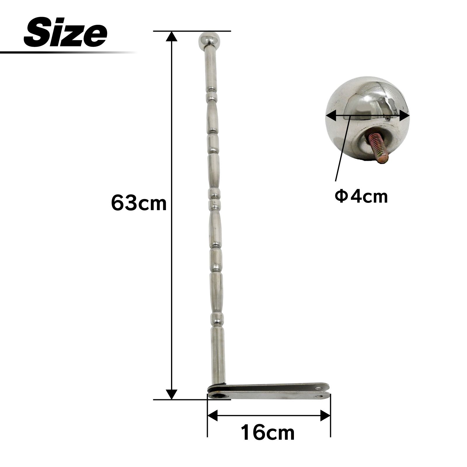 アン様デコトラトラック野郎捻り旗棒　バンパーポール アン様デコトラトラック野郎捻り旗棒バンパーポール