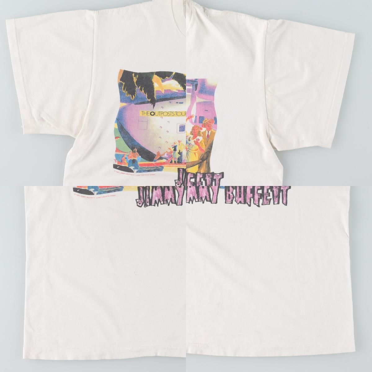 90s Jimmy Buffett バンドTシャツ　USA ジミーバフェット Jimmy Buffett ジミーバフェット US 90s レア バンドTシャツ