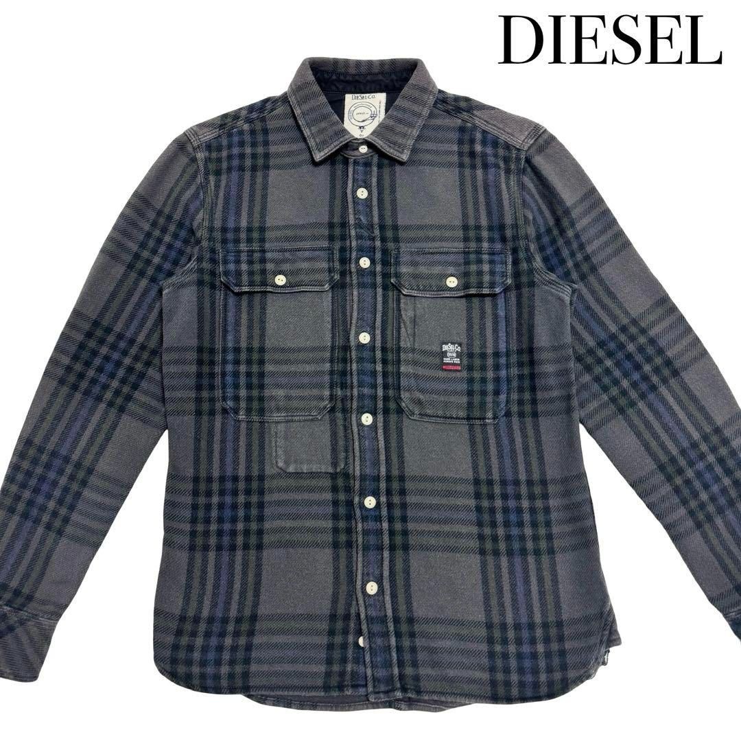 お中元 お歳暮 お年賀 夏 冬 年末年始のご挨拶 ギフト 通販な DIESEL ディーゼル コットン100% チェック 長袖 シャツ トップス トップス
