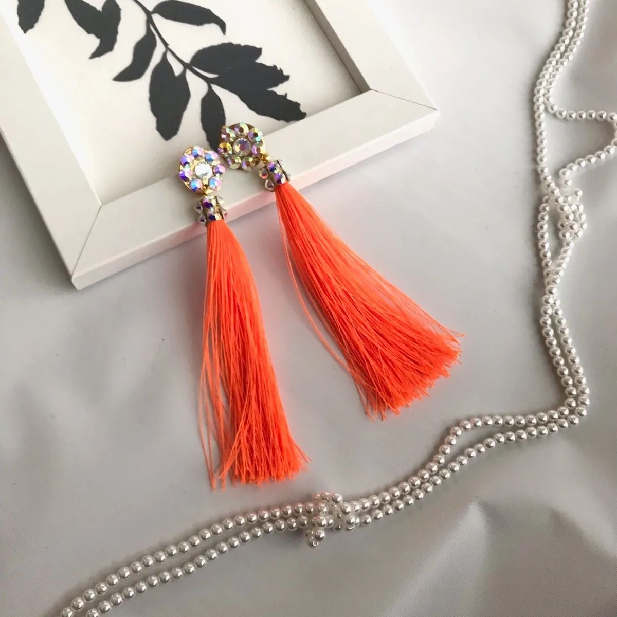 EA-19 ballroom フリンジ ピアスorイヤリング タッセル 社交ダンス