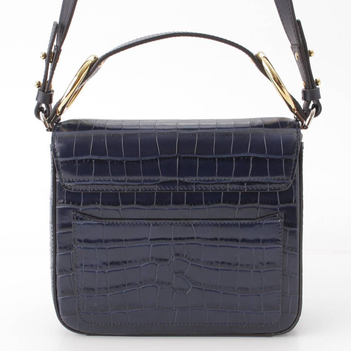 クロエ】Chloe C クロコ型押し レザー 2WAYハンドバッグ ショルダー 