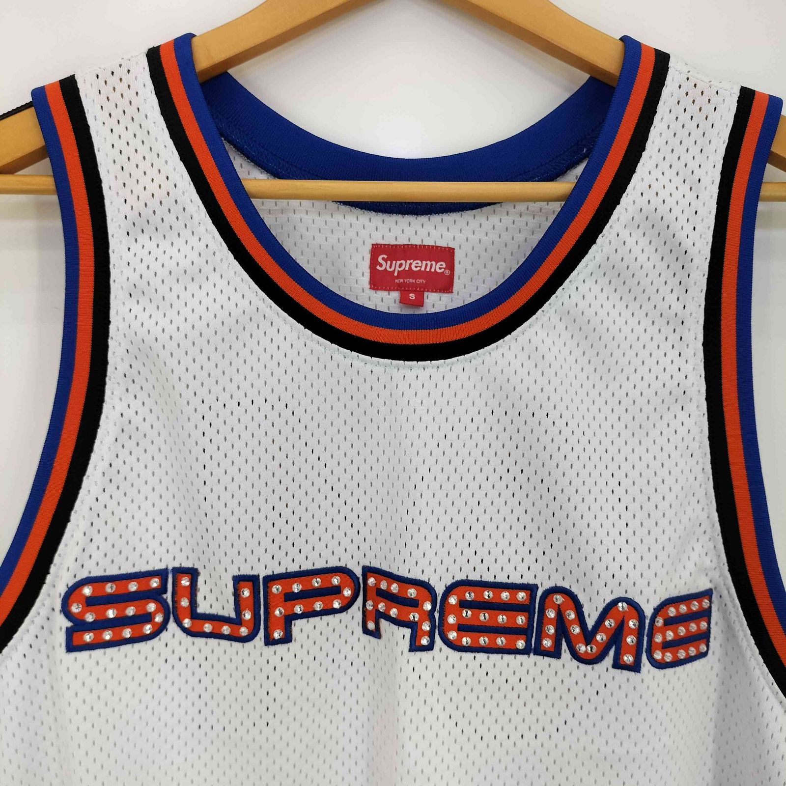 シュプリーム Supreme 19ss RHINESTONE BASKETBALL JERSEY