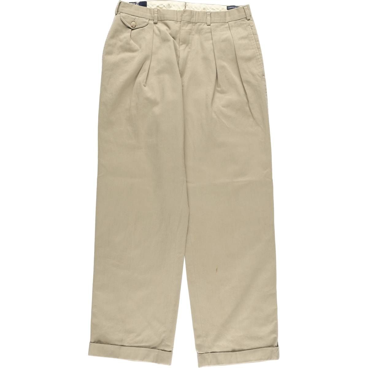 古着 ラルフローレン Ralph Lauren POLO by Ralph Lauren ツータック スラックスパンツ メンズw32相当 ヴィンテージ/eaa526045
