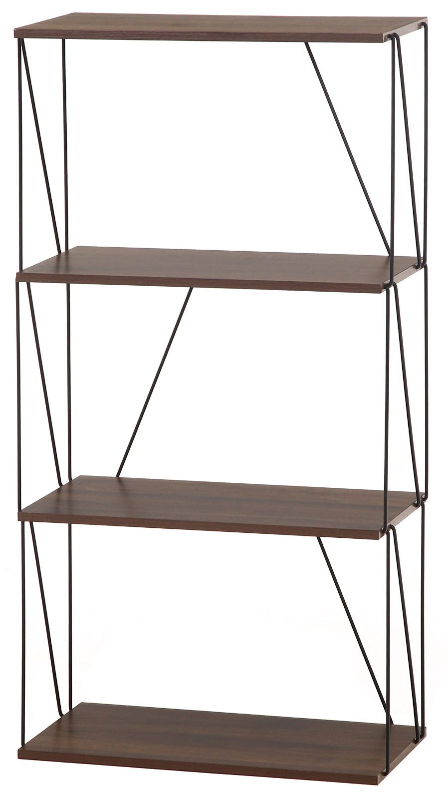 新作入荷，安い 【数量限定】アンティークブラウン 4段 幅61×奥行31×高さ117cm 組立商品 ワイヤーラック EZBO オープンラック 67333 不二貿易 その他