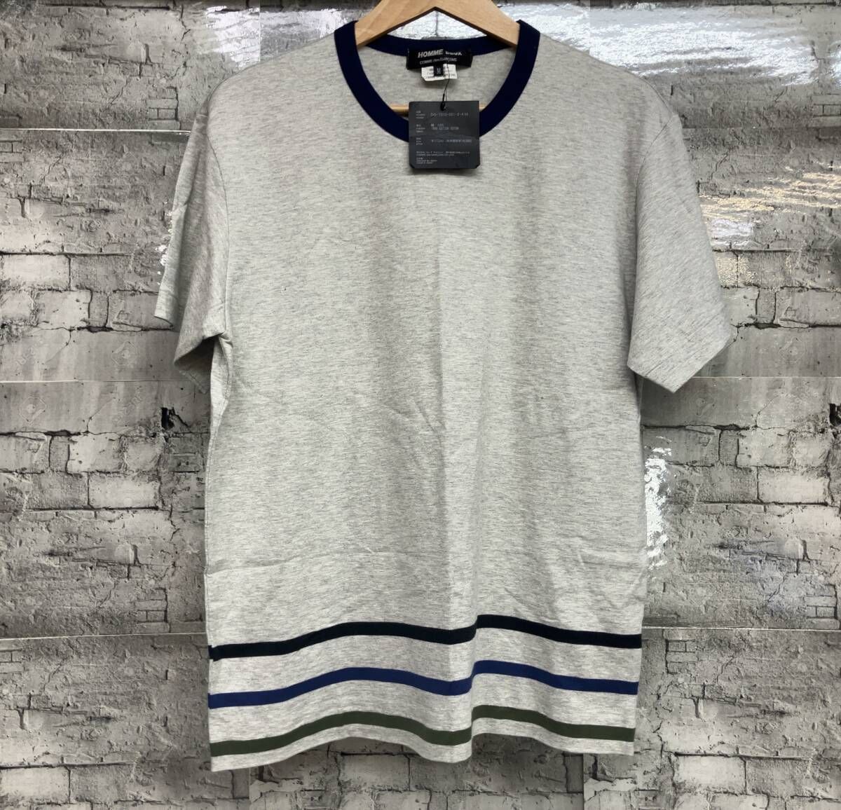 COMME des GARÇONS HOMME 半袖シャツ グレー 田中オム COMME des