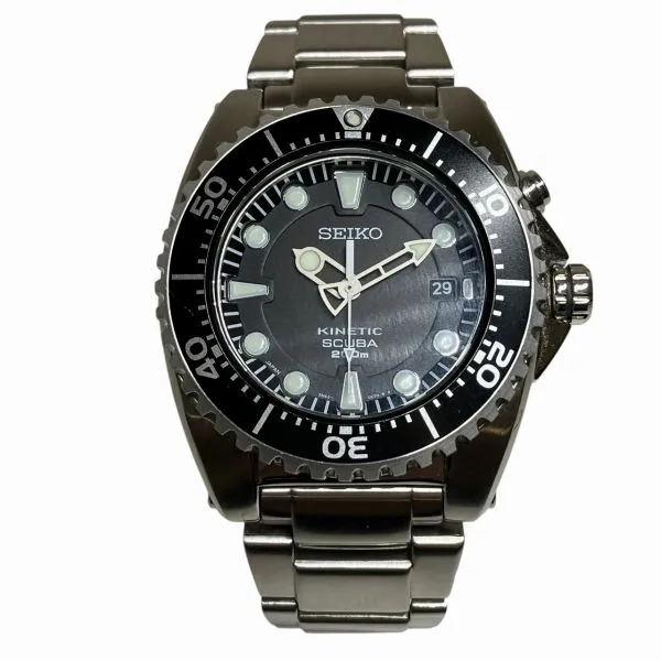 【二次電池新品】完動 SEIKO KINETIC SCUBA 5M62-0BLO 二次電池新品】完動 SEIKO KINETIC SCUBA 5M62-0BLO 二次電池新品】完