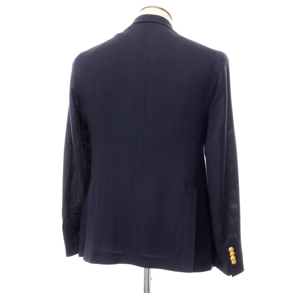 【中古】タリアトーレ TAGLIATORE レーヨンコットン ダブルジャケット ネイビー【サイズ50】【メンズ】-2