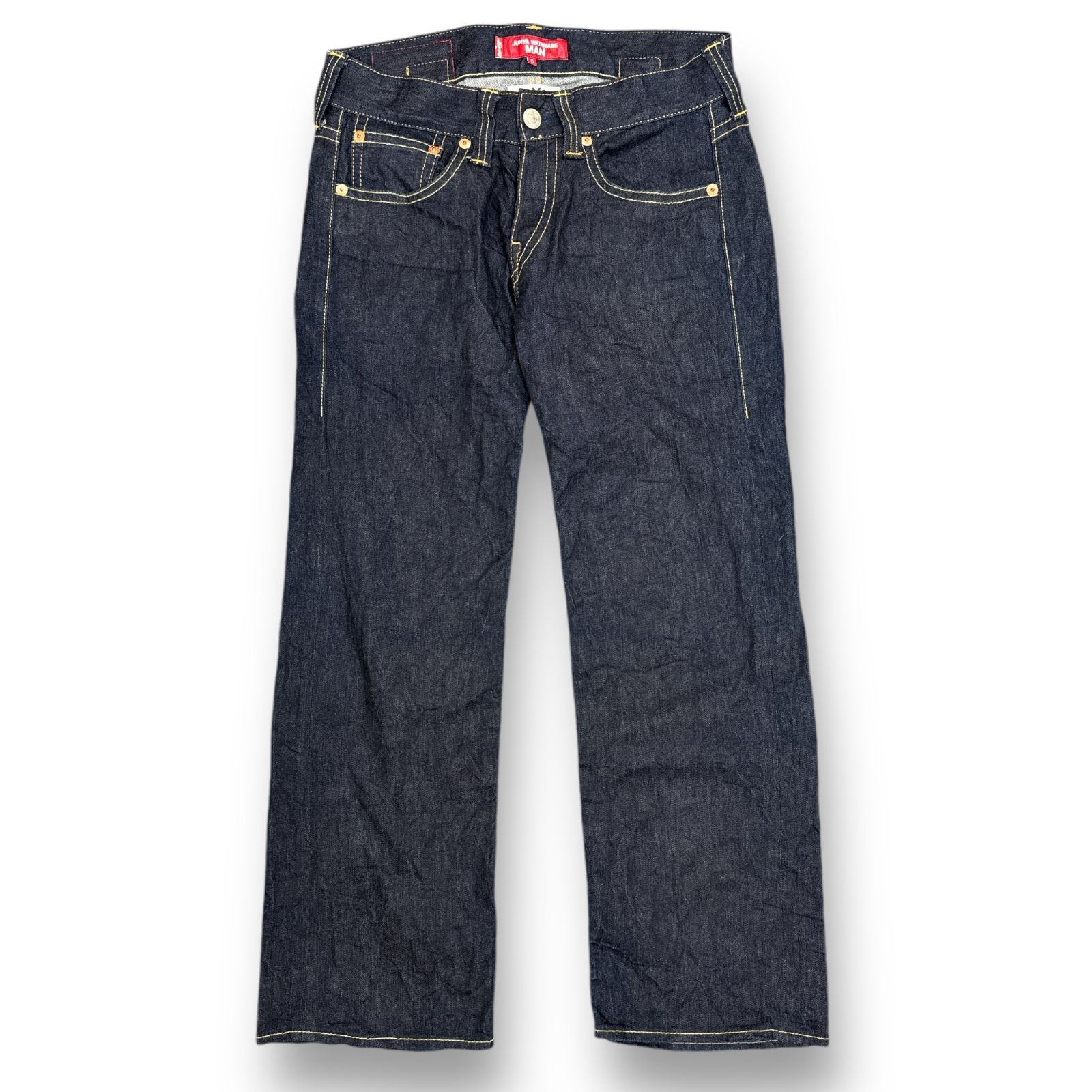 eYe JUNYA WATANABE MAN Levi'sコラボ デニムパンツ ジーンズ アイジュンヤワタナベマン リーバイス WI-P902  インディゴ S 75910A5 - メルカリ