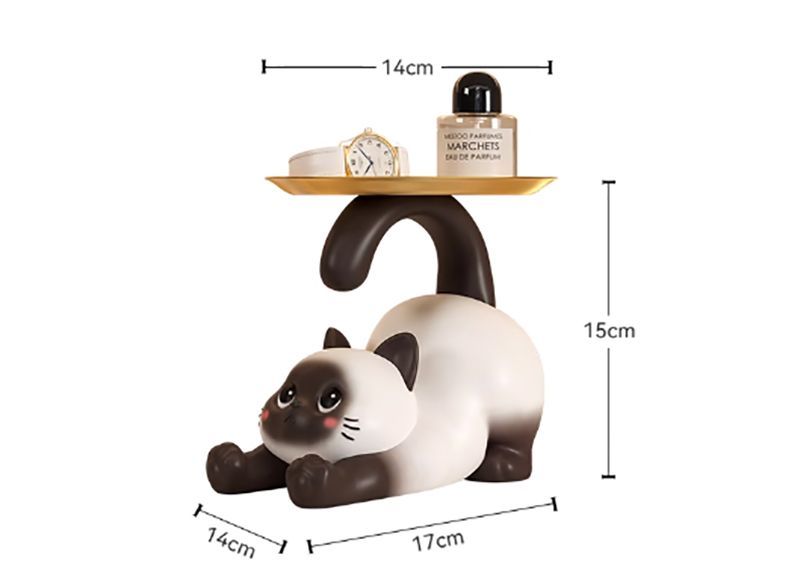 ☆（予約販売の商品） groceries782 猫オブジェ 玄関収納 鍵置き