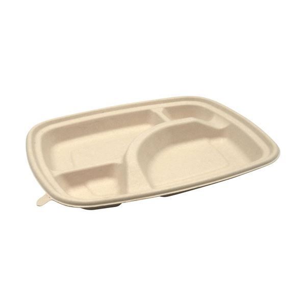 まとめ パックスタイル BB竹バガス弁当 N24-20A ラミ 237×197×高さ25mm 1パック 50枚 ×3セット