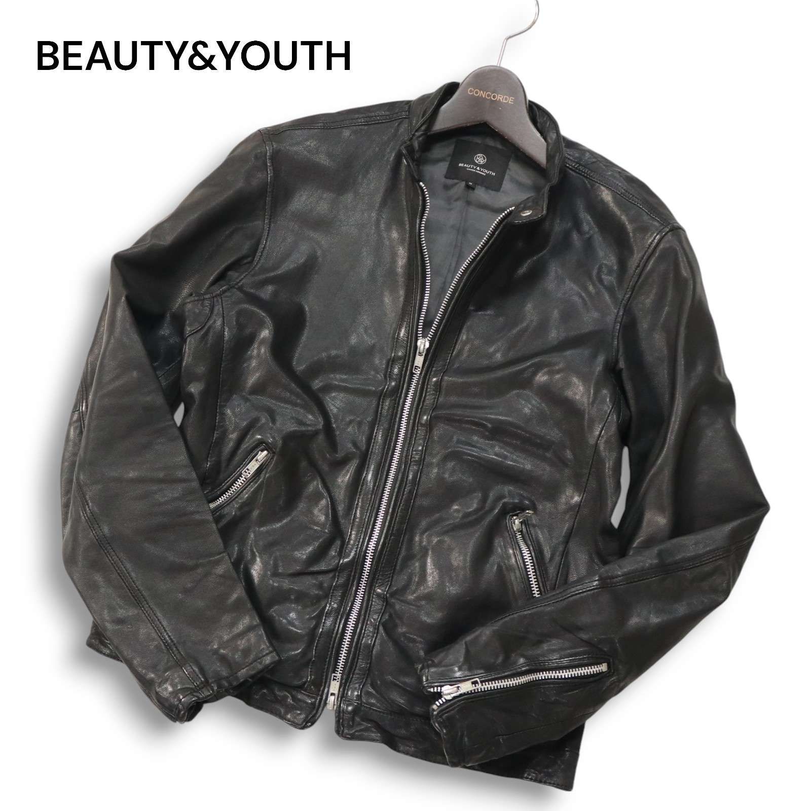 BEAUTY&YOUTH ユナイテッドアローズ 山羊革☆ ゴート レザー シングル