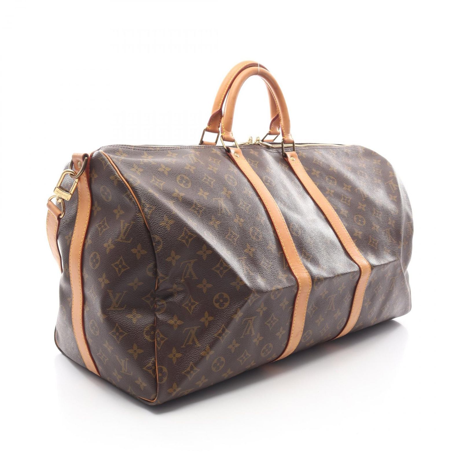 ルイ ヴィトン LOUIS VUITTON ボストンバッグ キーポル バンドリエール55 M41414 PVCコーティングキャンバス レザー キーポル バンドリエール55 ユニセックス Used B